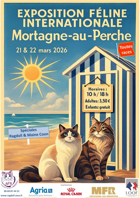 21 et 22 mars exposition feline international