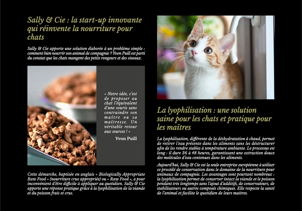 lyophilisation nourriture pour chat